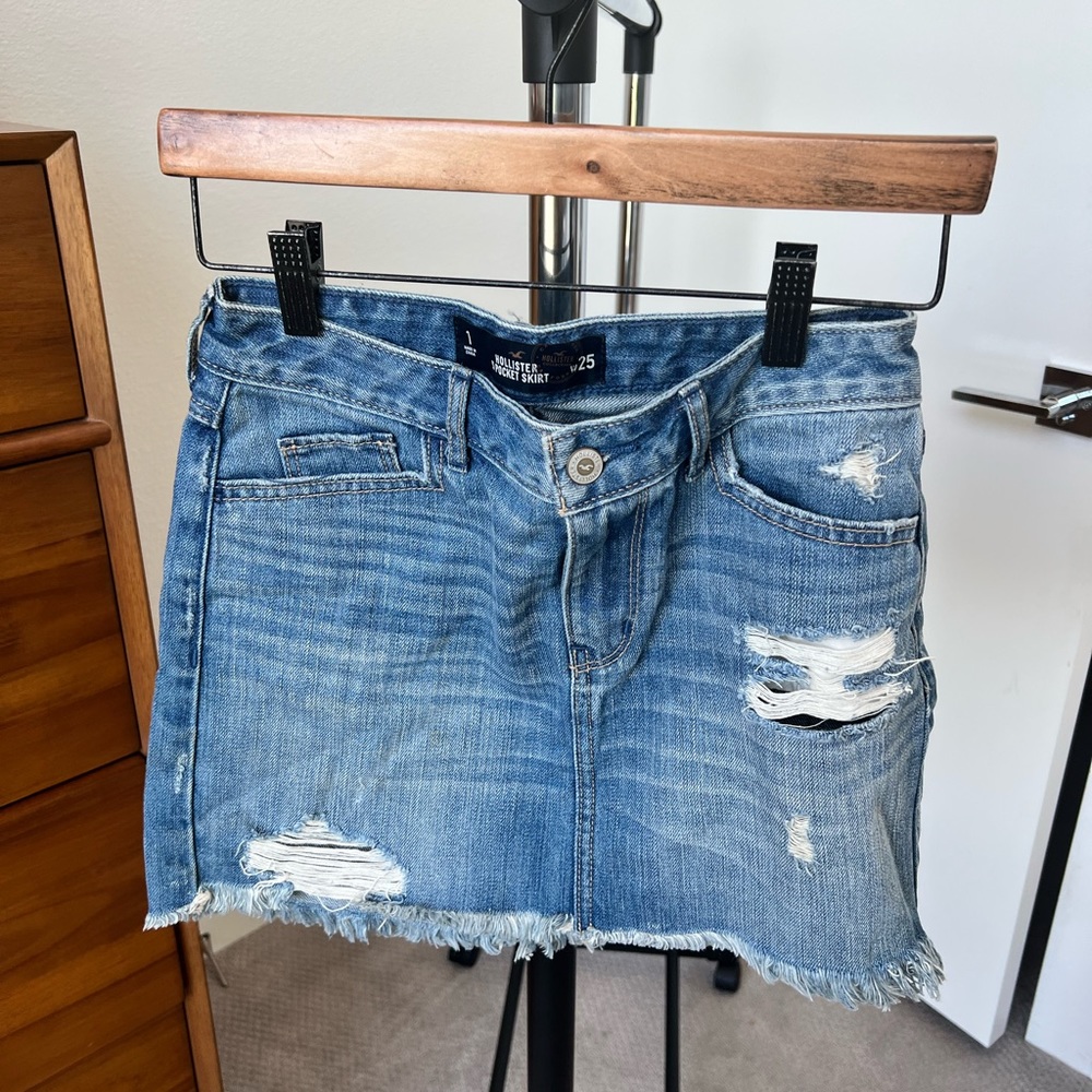 Hollister denim skirt